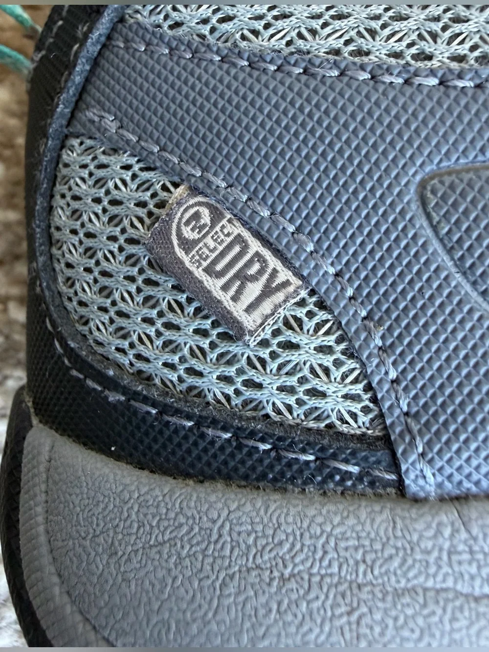Merrell Gray and Teal Women's Trail Athletic Shoes